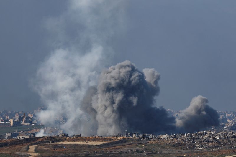 Israel strikes Gaza City suburb, Palestinian medics say