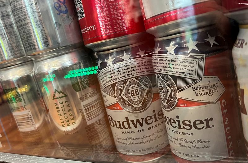 US Budweiser, Michelob prices safe from tariff impact for now