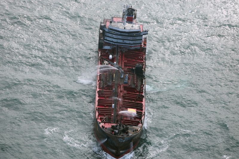 Container ship captain arrested after UK tanker crash
